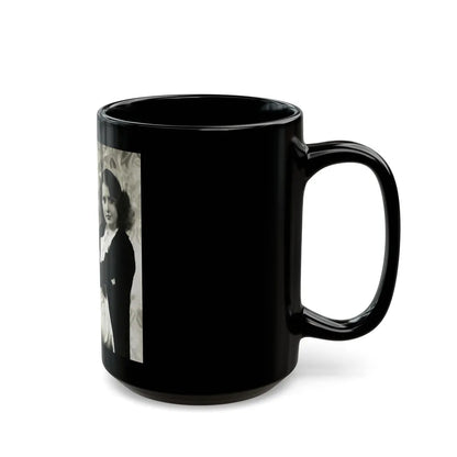 Barbara Stanwyck #165 (Vintage Female Icon) Black Coffee Mug-Go Mug Yourself