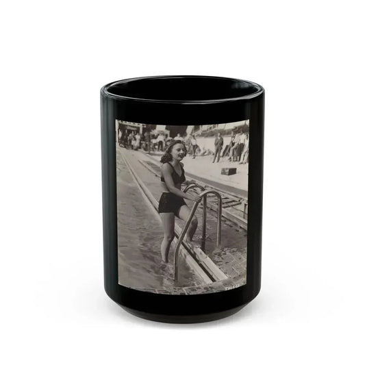 Barbara Stanwyck #167 (Vintage Female Icon) Black Coffee Mug 15oz - Go Mug Yourself