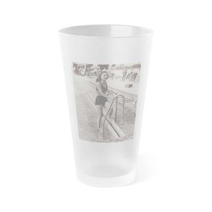 Barbara Stanwyck #167 (Vintage Female Icon) Frosted Pint Glass 16oz-16oz-Frosted-Go Mug Yourself