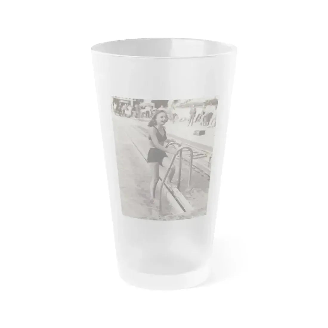 Barbara Stanwyck #167 (Vintage Female Icon) Frosted Pint Glass 16oz 16oz Frosted - Go Mug Yourself