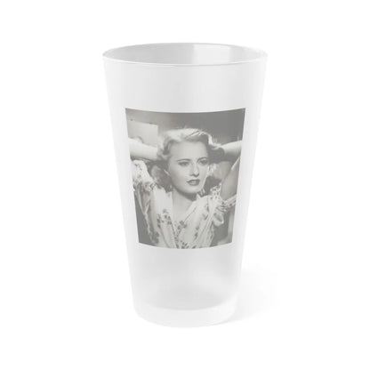 Barbara Stanwyck #176 (Vintage Female Icon) Frosted Pint Glass 16oz-16oz-Frosted-Go Mug Yourself