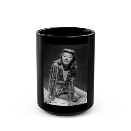 Barbara Stanwyck #177 (Vintage Female Icon) Black Coffee Mug 15oz - Go Mug Yourself