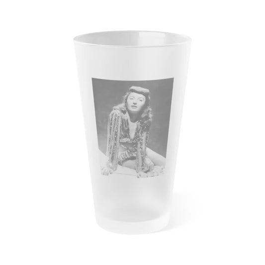 Barbara Stanwyck #177 (Vintage Female Icon) Frosted Pint Glass 16oz-16oz-Frosted-Go Mug Yourself