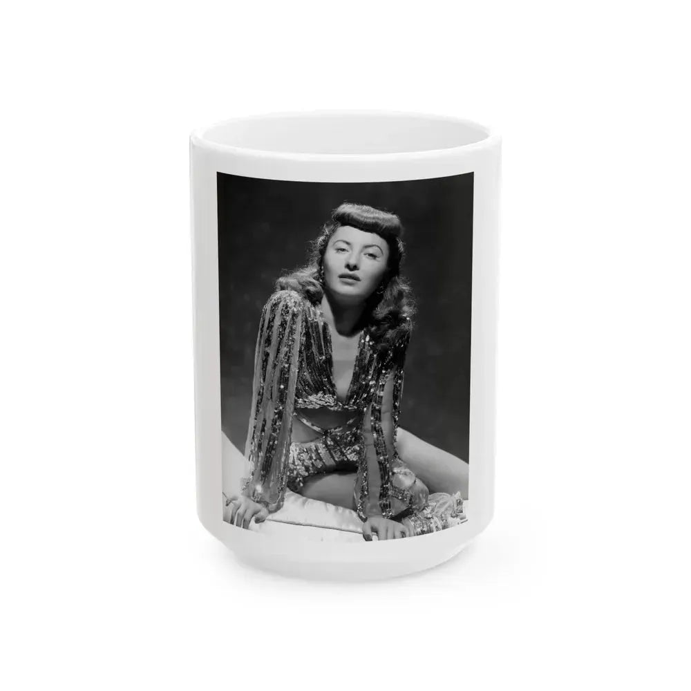 Barbara Stanwyck #177 (Vintage Female Icon) White Coffee Mug 15oz - Go Mug Yourself