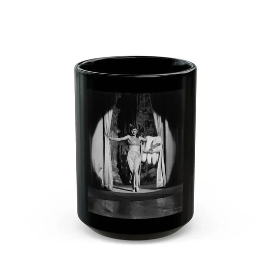 Barbara Stanwyck #178 (Vintage Female Icon) Black Coffee Mug 15oz - Go Mug Yourself