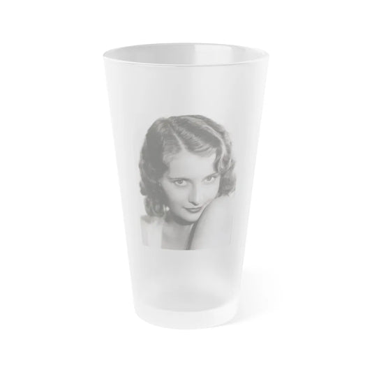 Barbara Stanwyck #179 (Vintage Female Icon) Frosted Pint Glass 16oz-16oz-Frosted-Go Mug Yourself