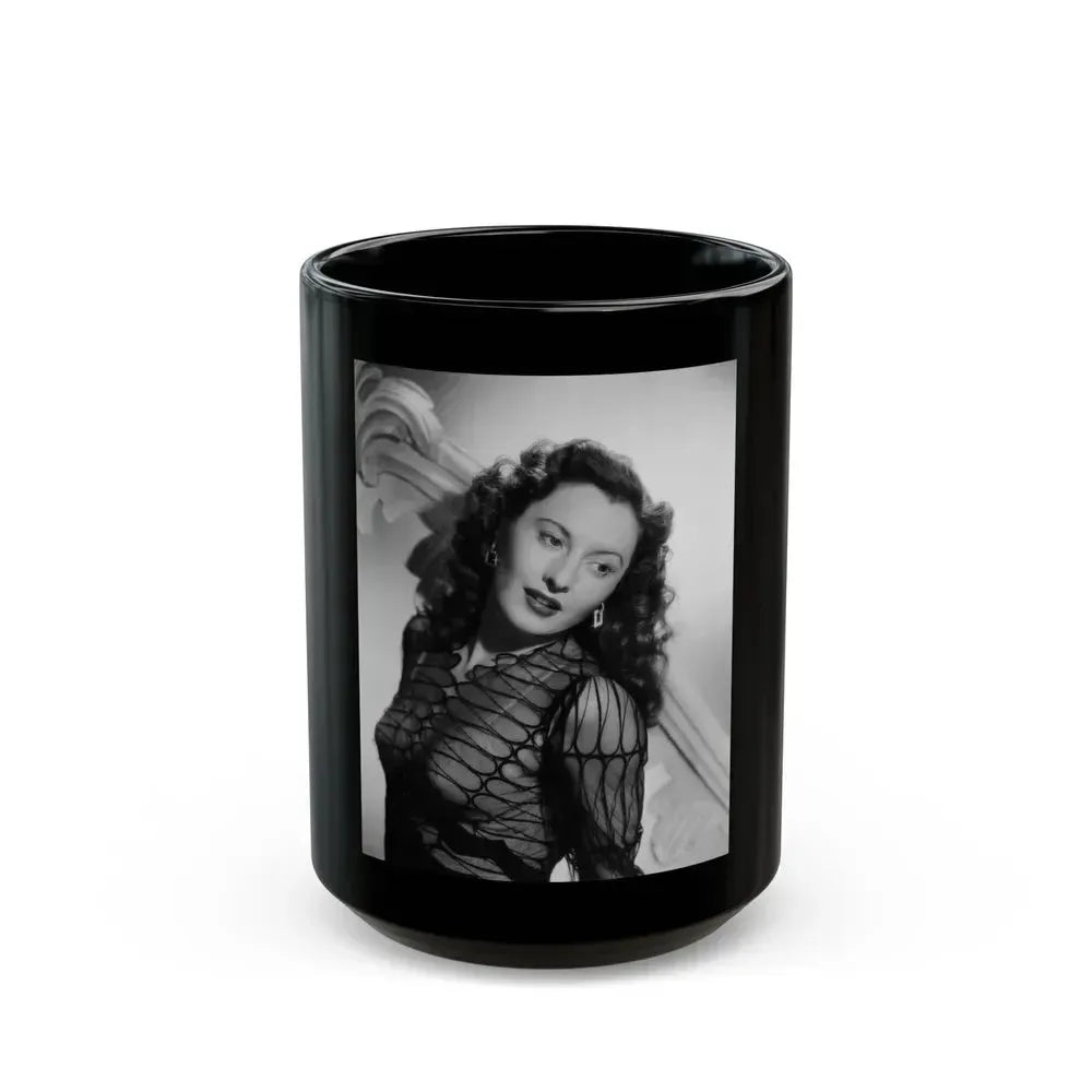 Barbara Stanwyck #183 (Vintage Female Icon) Black Coffee Mug 15oz - Go Mug Yourself
