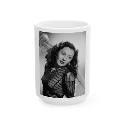 Barbara Stanwyck #183 (Vintage Female Icon) White Coffee Mug 15oz - Go Mug Yourself