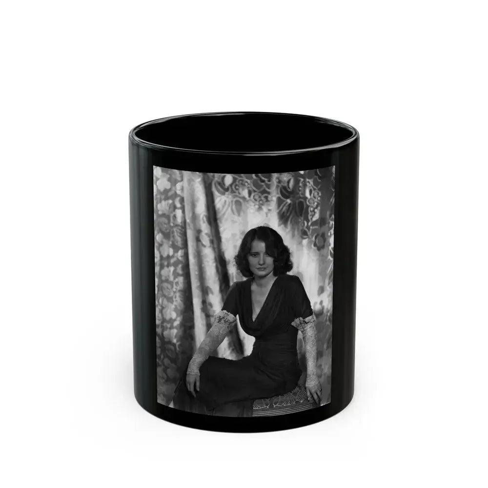 Barbara Stanwyck #184 (Vintage Female Icon) Black Coffee Mug 11oz - Go Mug Yourself