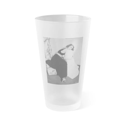 Barbara Stanwyck #185 (Vintage Female Icon) Frosted Pint Glass 16oz-16oz-Frosted-Go Mug Yourself