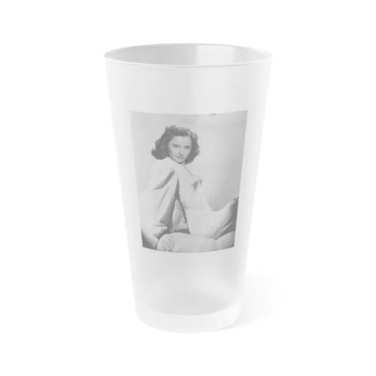 Barbara Stanwyck #186 (Vintage Female Icon) Frosted Pint Glass 16oz-16oz-Frosted-Go Mug Yourself