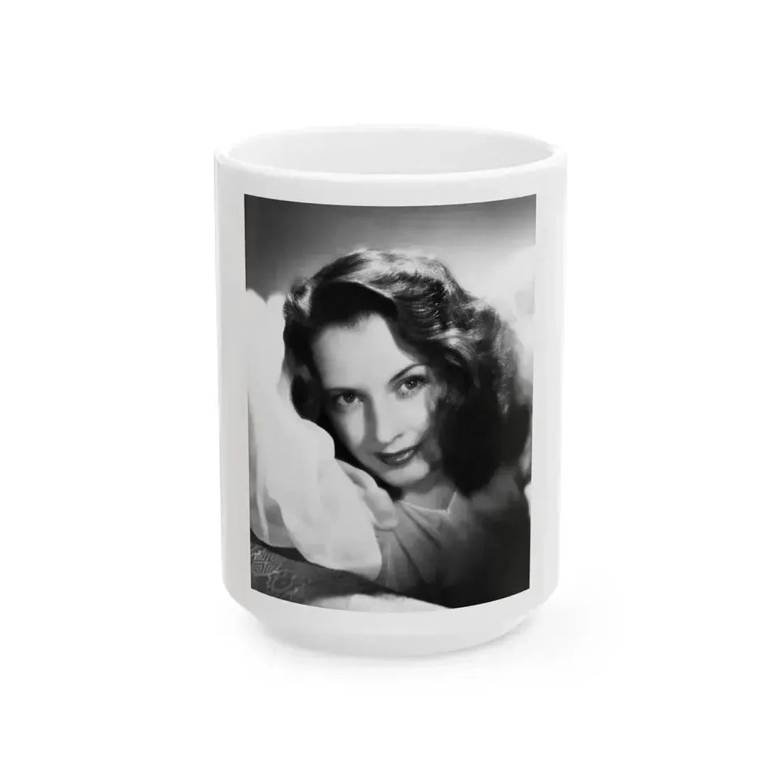 Barbara Stanwyck #189 (Vintage Female Icon) White Coffee Mug 15oz - Go Mug Yourself