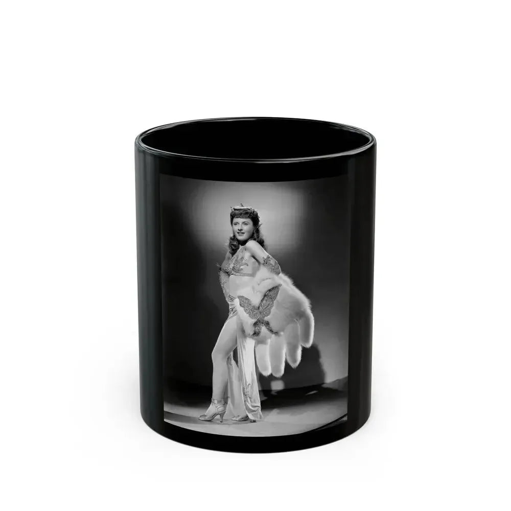 Barbara Stanwyck #190 (Vintage Female Icon) Black Coffee Mug 11oz - Go Mug Yourself