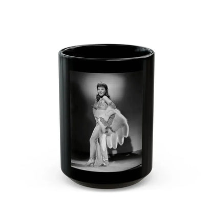 Barbara Stanwyck #190 (Vintage Female Icon) Black Coffee Mug 15oz - Go Mug Yourself