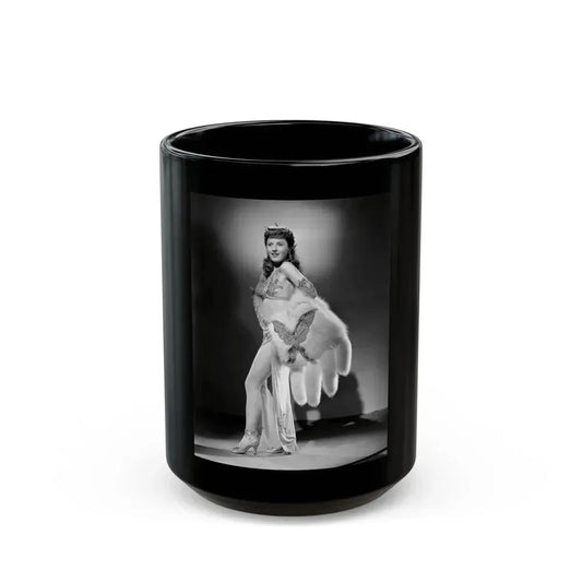 Barbara Stanwyck #190 (Vintage Female Icon) Black Coffee Mug 15oz - Go Mug Yourself