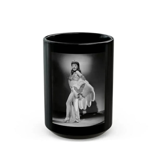 Barbara Stanwyck #190 (Vintage Female Icon) Black Coffee Mug 15oz - Go Mug Yourself