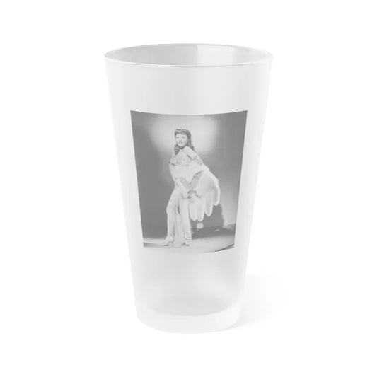 Barbara Stanwyck #190 (Vintage Female Icon) Frosted Pint Glass 16oz-16oz-Frosted-Go Mug Yourself