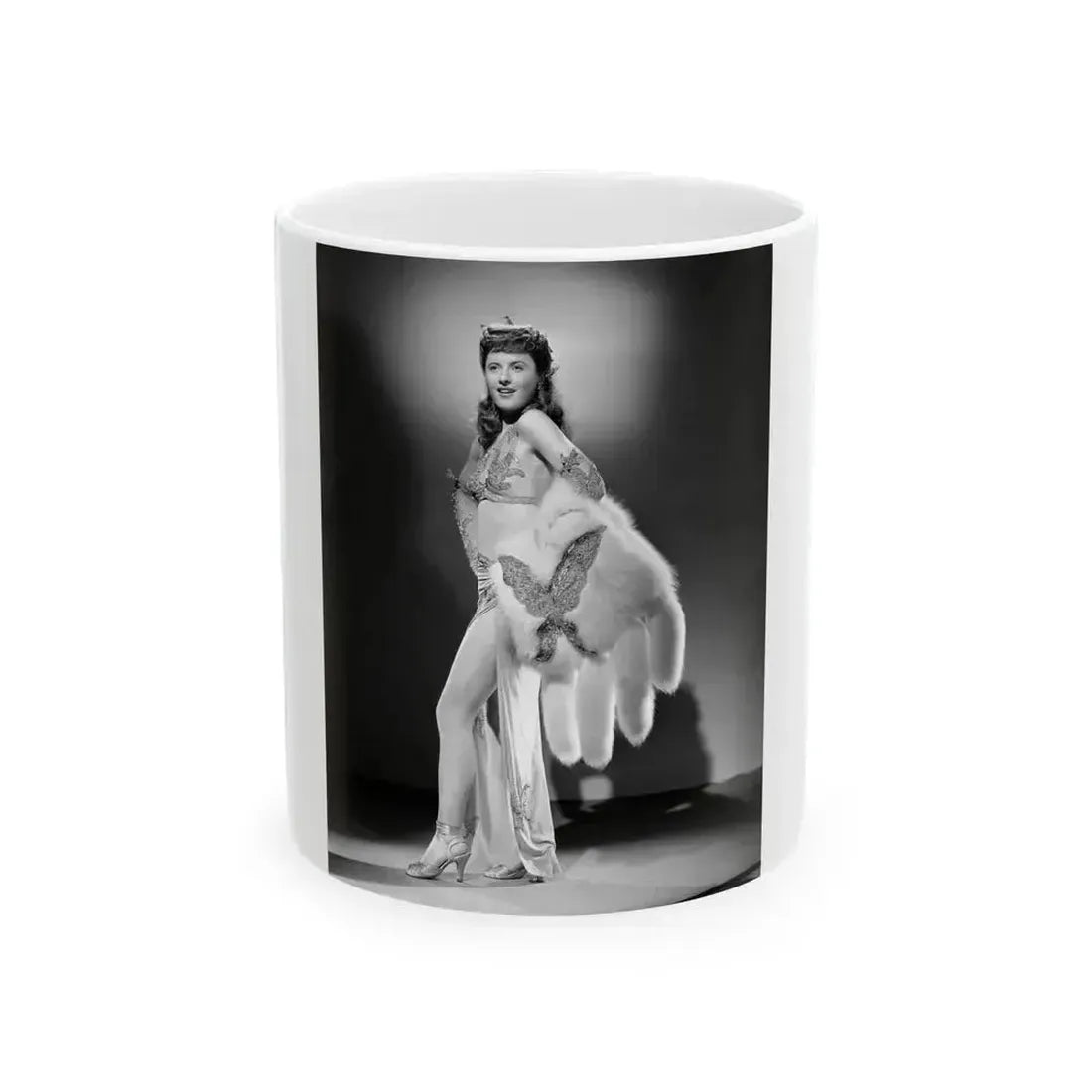 Barbara Stanwyck #190 (Vintage Female Icon) White Coffee Mug 11oz - Go Mug Yourself