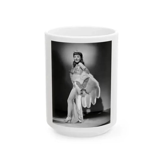 Barbara Stanwyck #190 (Vintage Female Icon) White Coffee Mug 15oz - Go Mug Yourself