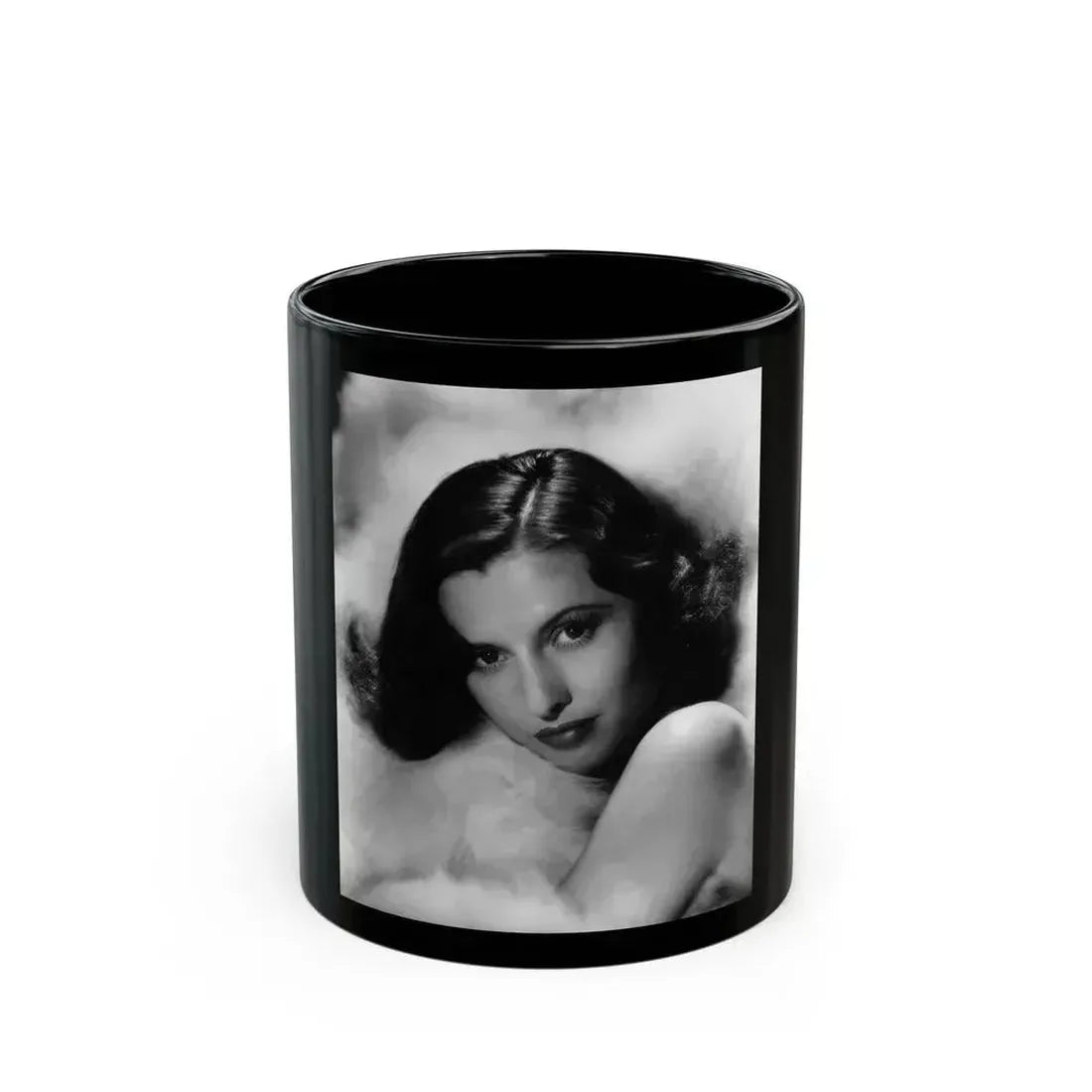 Barbara Stanwyck #192 (Vintage Female Icon) Black Coffee Mug 11oz - Go Mug Yourself