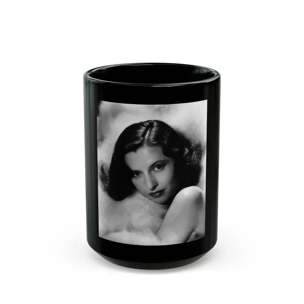 Barbara Stanwyck #192 (Vintage Female Icon) Black Coffee Mug 15oz - Go Mug Yourself