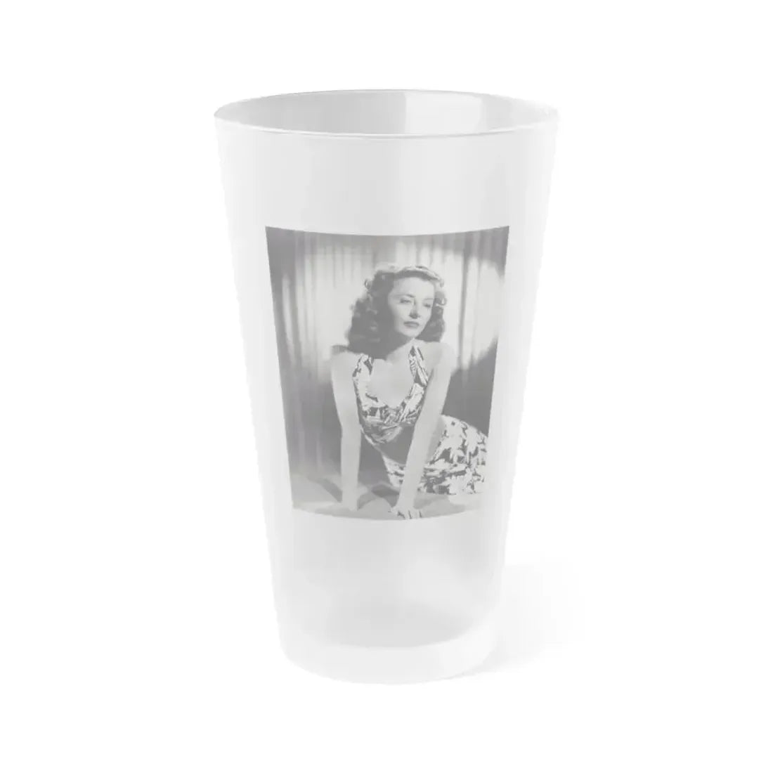 Barbara Stanwyck #193 (Vintage Female Icon) Frosted Pint Glass 16oz 16oz Frosted - Go Mug Yourself