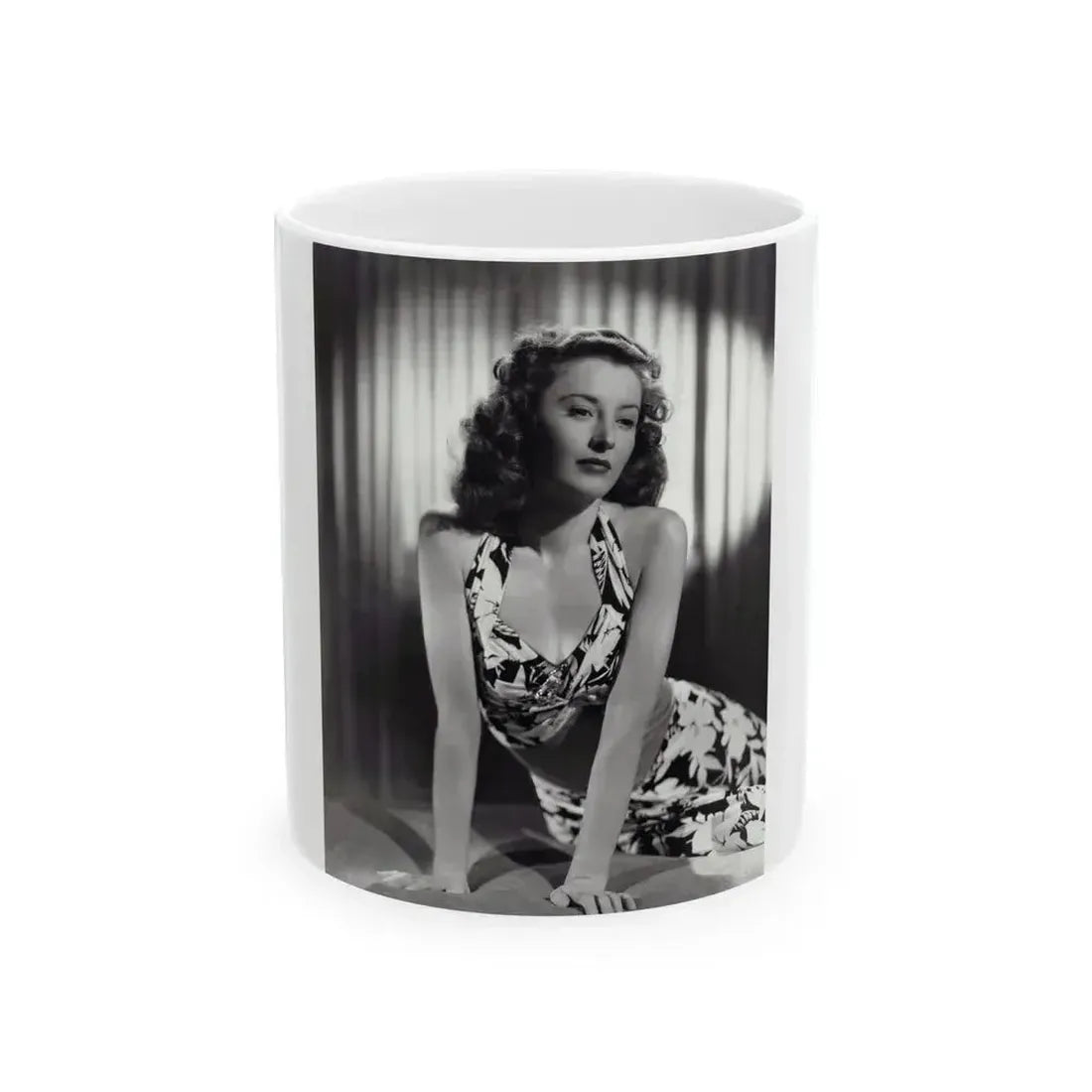 Barbara Stanwyck #193 (Vintage Female Icon) White Coffee Mug 11oz - Go Mug Yourself