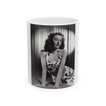Barbara Stanwyck #193 (Vintage Female Icon) White Coffee Mug 11oz - Go Mug Yourself