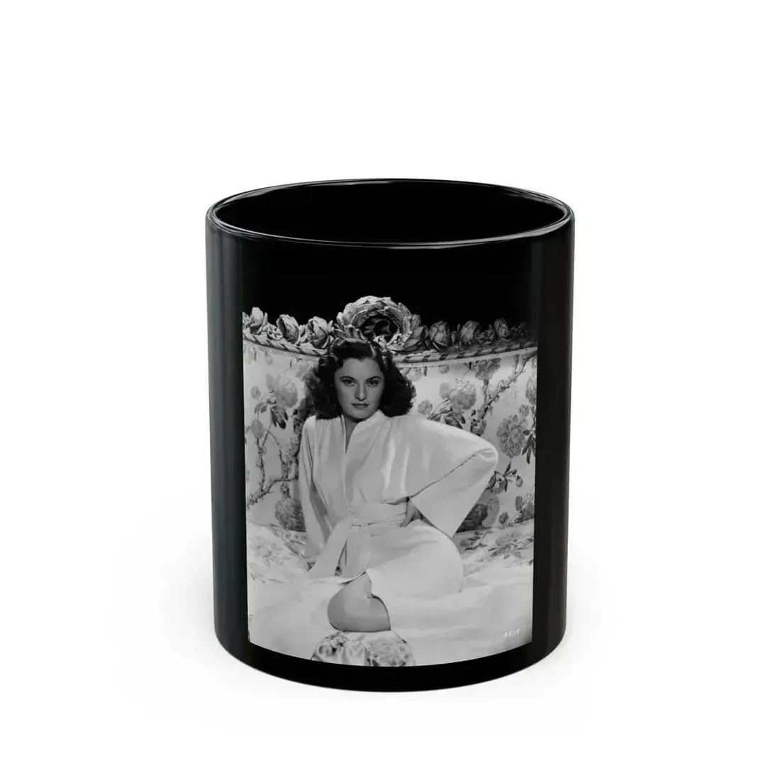 Barbara Stanwyck #194 (Vintage Female Icon) Black Coffee Mug 11oz - Go Mug Yourself