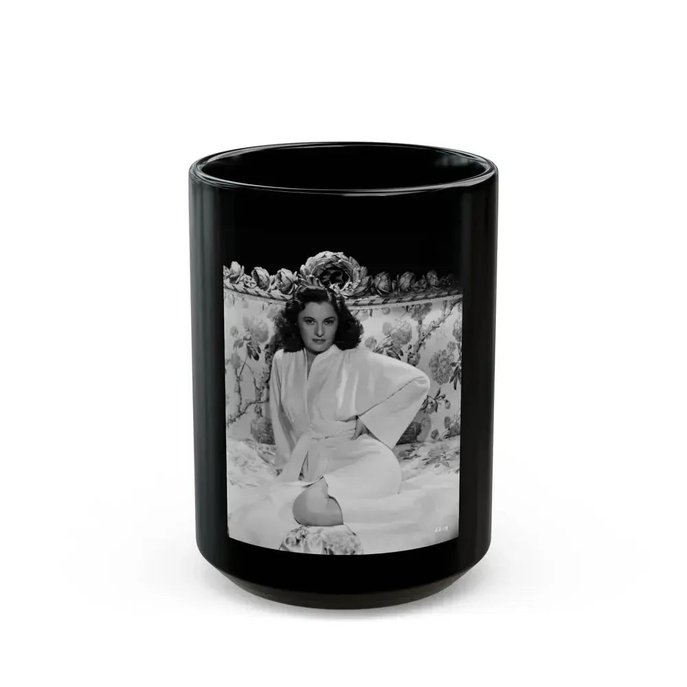 Barbara Stanwyck #194 (Vintage Female Icon) Black Coffee Mug 15oz - Go Mug Yourself