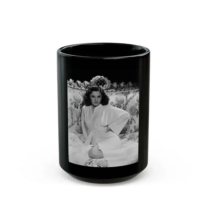 Barbara Stanwyck #194 (Vintage Female Icon) Black Coffee Mug 15oz - Go Mug Yourself