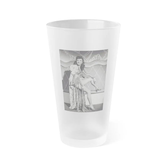 Barbara Stanwyck #195 (Vintage Female Icon) Frosted Pint Glass 16oz-16oz-Frosted-Go Mug Yourself