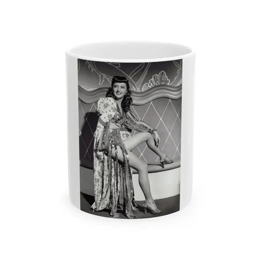 Barbara Stanwyck #195 (Vintage Female Icon) White Coffee Mug 11oz - Go Mug Yourself