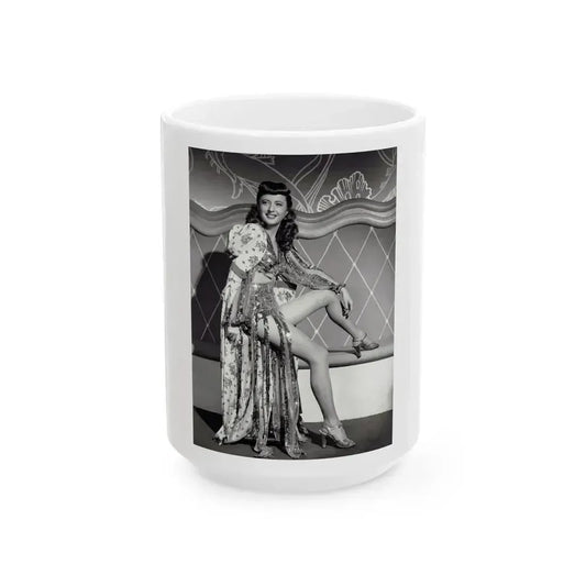 Barbara Stanwyck #195 (Vintage Female Icon) White Coffee Mug 15oz - Go Mug Yourself