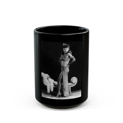 Barbara Stanwyck #196 (Vintage Female Icon) Black Coffee Mug 15oz - Go Mug Yourself
