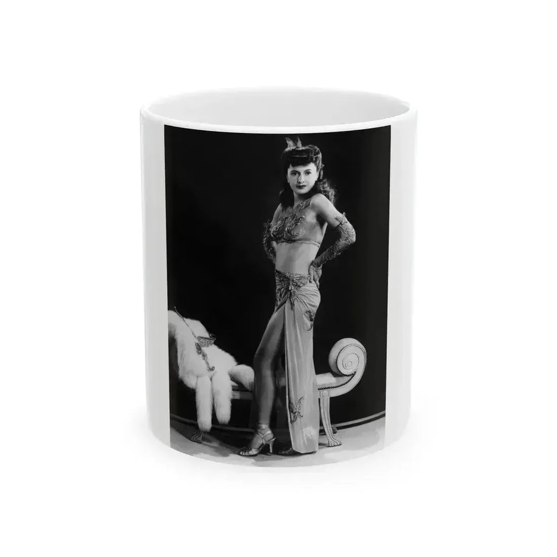 Barbara Stanwyck #196 (Vintage Female Icon) White Coffee Mug 11oz - Go Mug Yourself