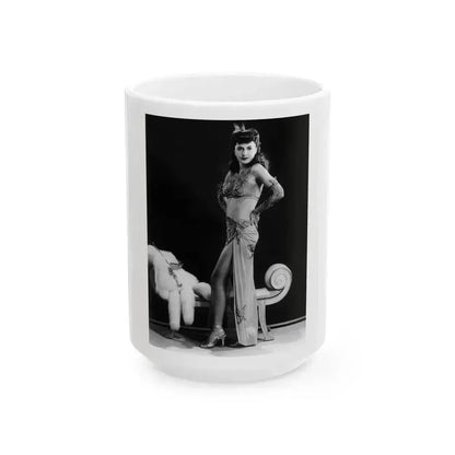 Barbara Stanwyck #196 (Vintage Female Icon) White Coffee Mug 15oz - Go Mug Yourself