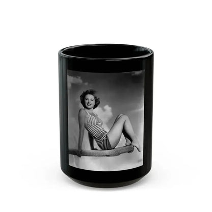 Barbara Stanwyck #197 (Vintage Female Icon) Black Coffee Mug 15oz - Go Mug Yourself