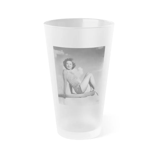 Barbara Stanwyck #197 (Vintage Female Icon) Frosted Pint Glass 16oz-16oz-Frosted-Go Mug Yourself