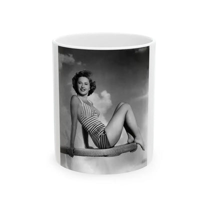 Barbara Stanwyck #197 (Vintage Female Icon) White Coffee Mug-11oz-Go Mug Yourself