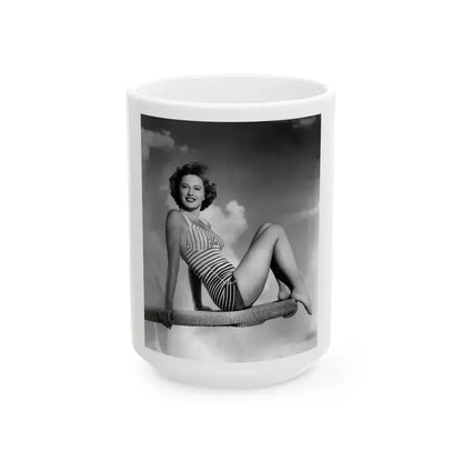 Barbara Stanwyck #197 (Vintage Female Icon) White Coffee Mug 15oz - Go Mug Yourself