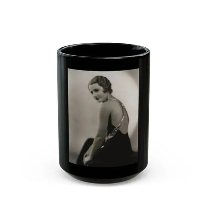 Barbara Stanwyck #198 (Vintage Female Icon) Black Coffee Mug 15oz - Go Mug Yourself