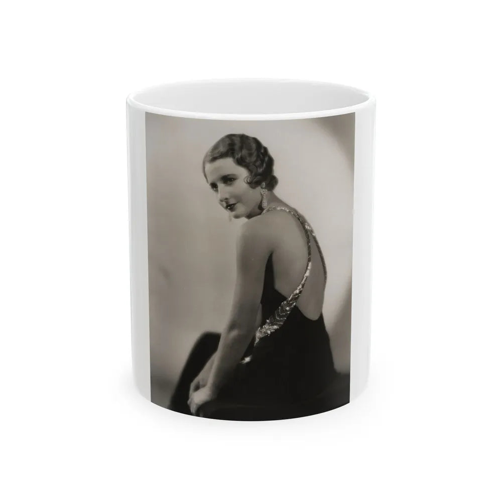 Barbara Stanwyck #198 (Vintage Female Icon) White Coffee Mug-11oz-Go Mug Yourself