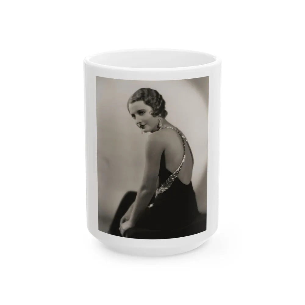 Barbara Stanwyck #198 (Vintage Female Icon) White Coffee Mug-15oz-Go Mug Yourself