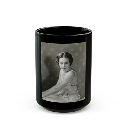 Barbara Stanwyck #199 (Vintage Female Icon) Black Coffee Mug 15oz - Go Mug Yourself
