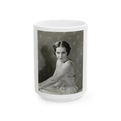 Barbara Stanwyck #199 (Vintage Female Icon) White Coffee Mug 15oz - Go Mug Yourself