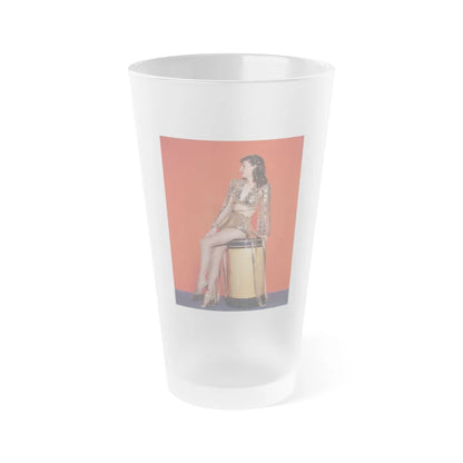 Barbara Stanwyck #202 (Vintage Female Icon) Frosted Pint Glass 16oz-16oz-Frosted-Go Mug Yourself