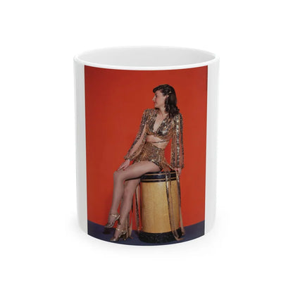 Barbara Stanwyck #202 (Vintage Female Icon) White Coffee Mug-11oz-Go Mug Yourself