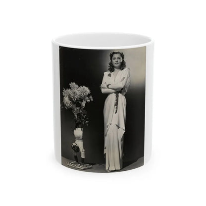 Barbara Stanwyck #203 (Vintage Female Icon) White Coffee Mug-11oz-Go Mug Yourself