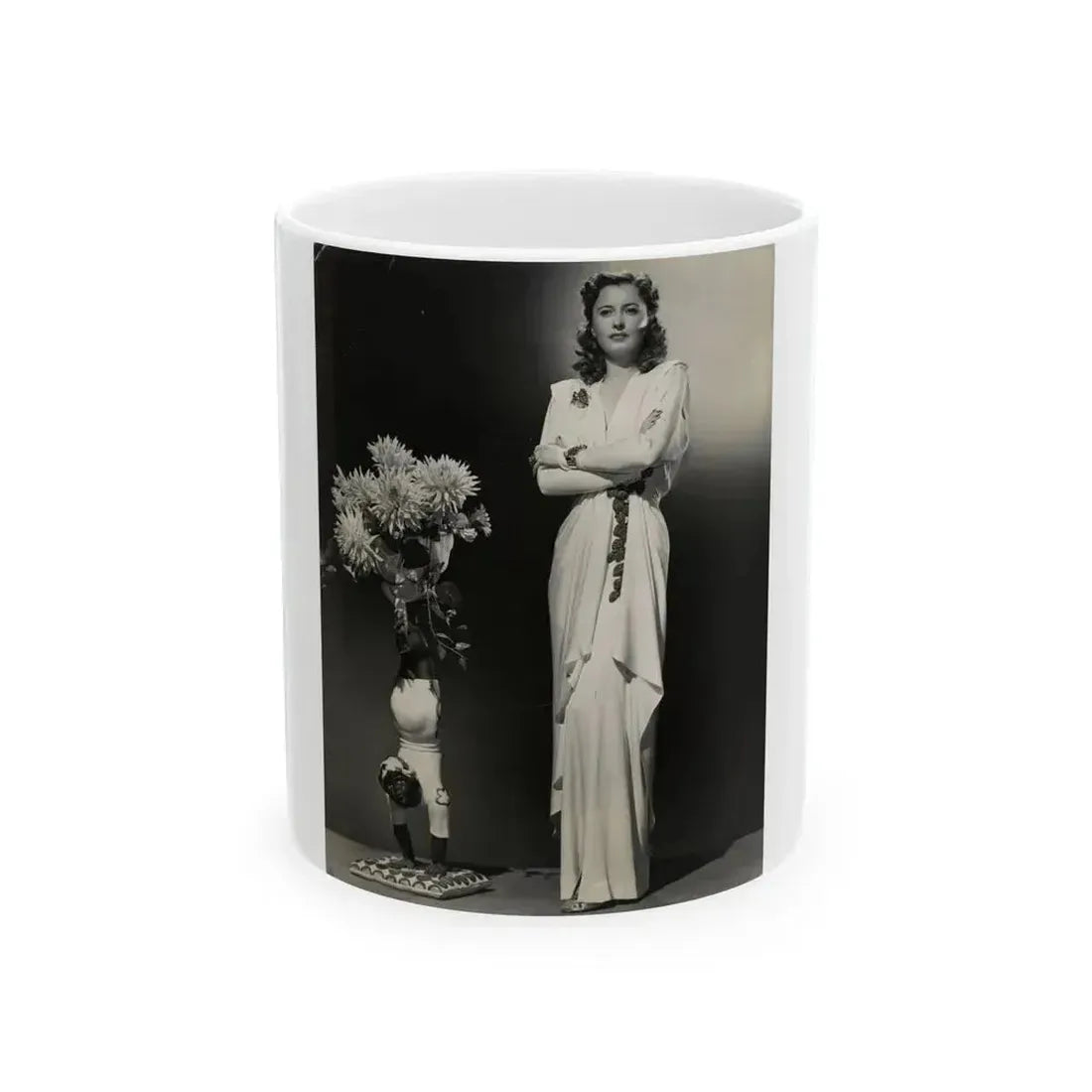 Barbara Stanwyck #203 (Vintage Female Icon) White Coffee Mug 11oz - Go Mug Yourself